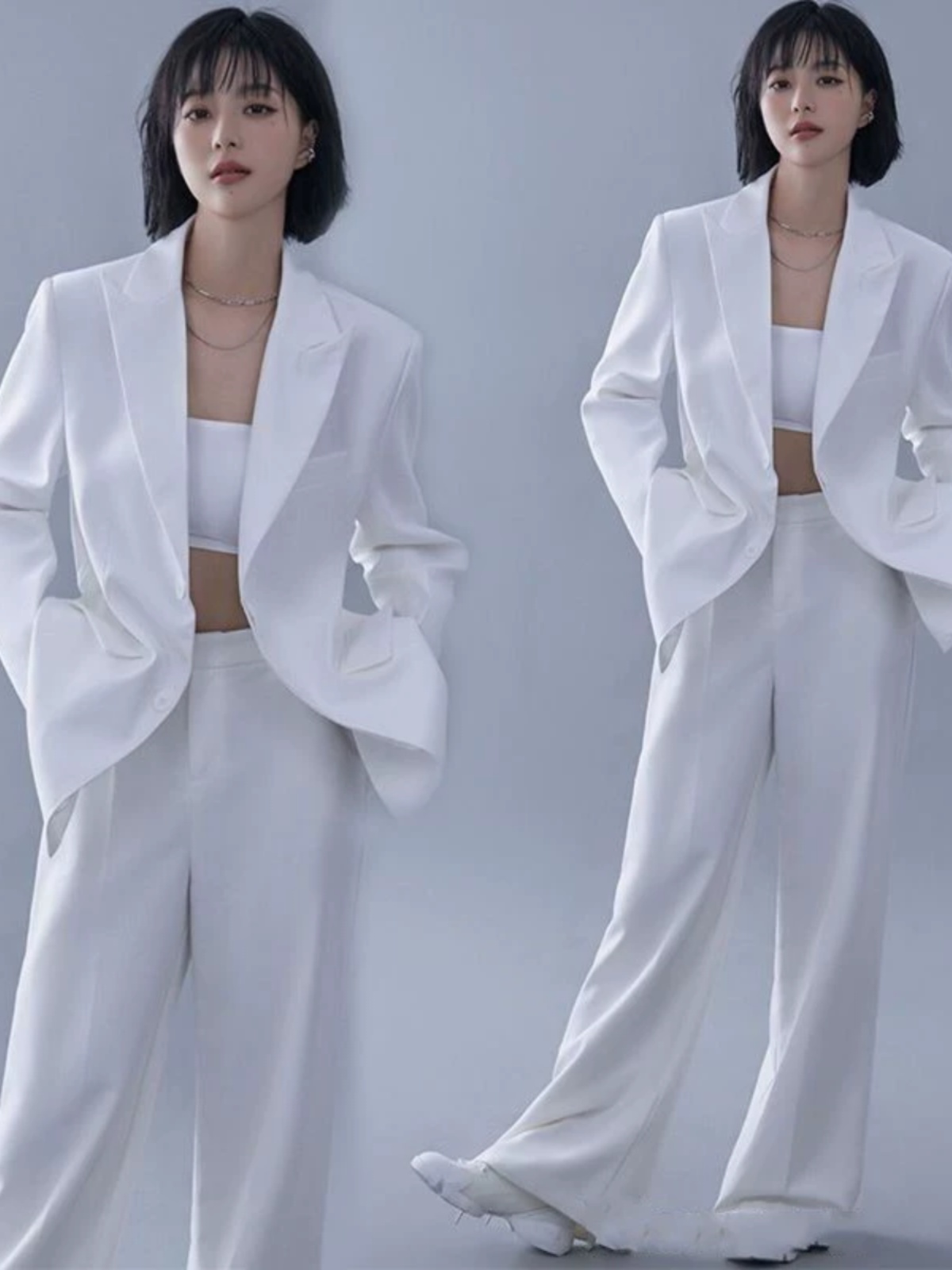 Ethnic Fashion Images - Beyaz Takım Elbise Teması Moda Dergisi