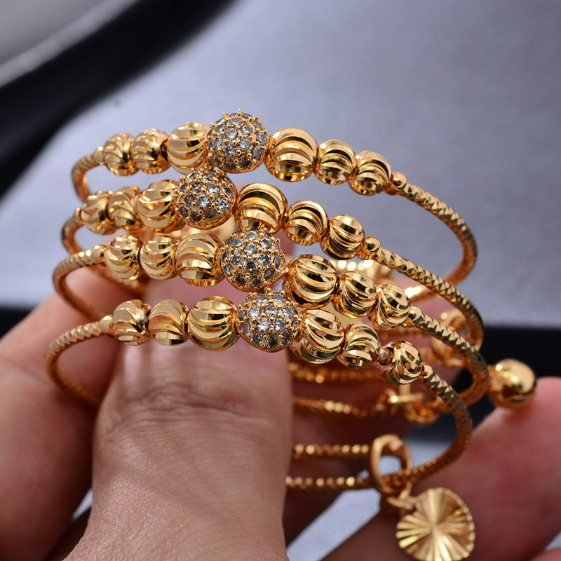 Ethnic Fashion In Dubai - 24K 4 adet Etnik Boncuk Altın