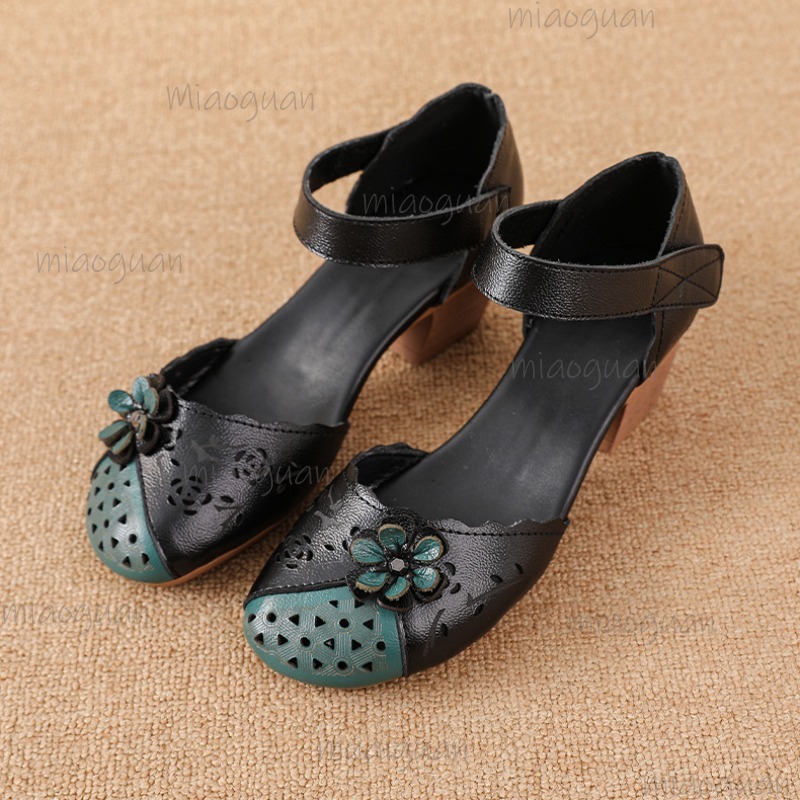 Ethnic Fashion In - Oyuk Kapaklı Burun Gladyatör Sandaletleri Çiçek