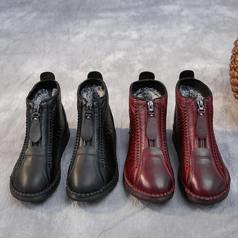 Ethnic Luxe Fashion - Yüksek kesim pu deri sneakers kadınlar