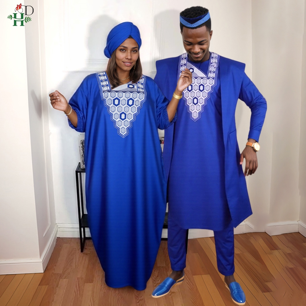 Boubou Men Africa - Artı Boyutu Kadınlar Dashiki Afrika Elbise