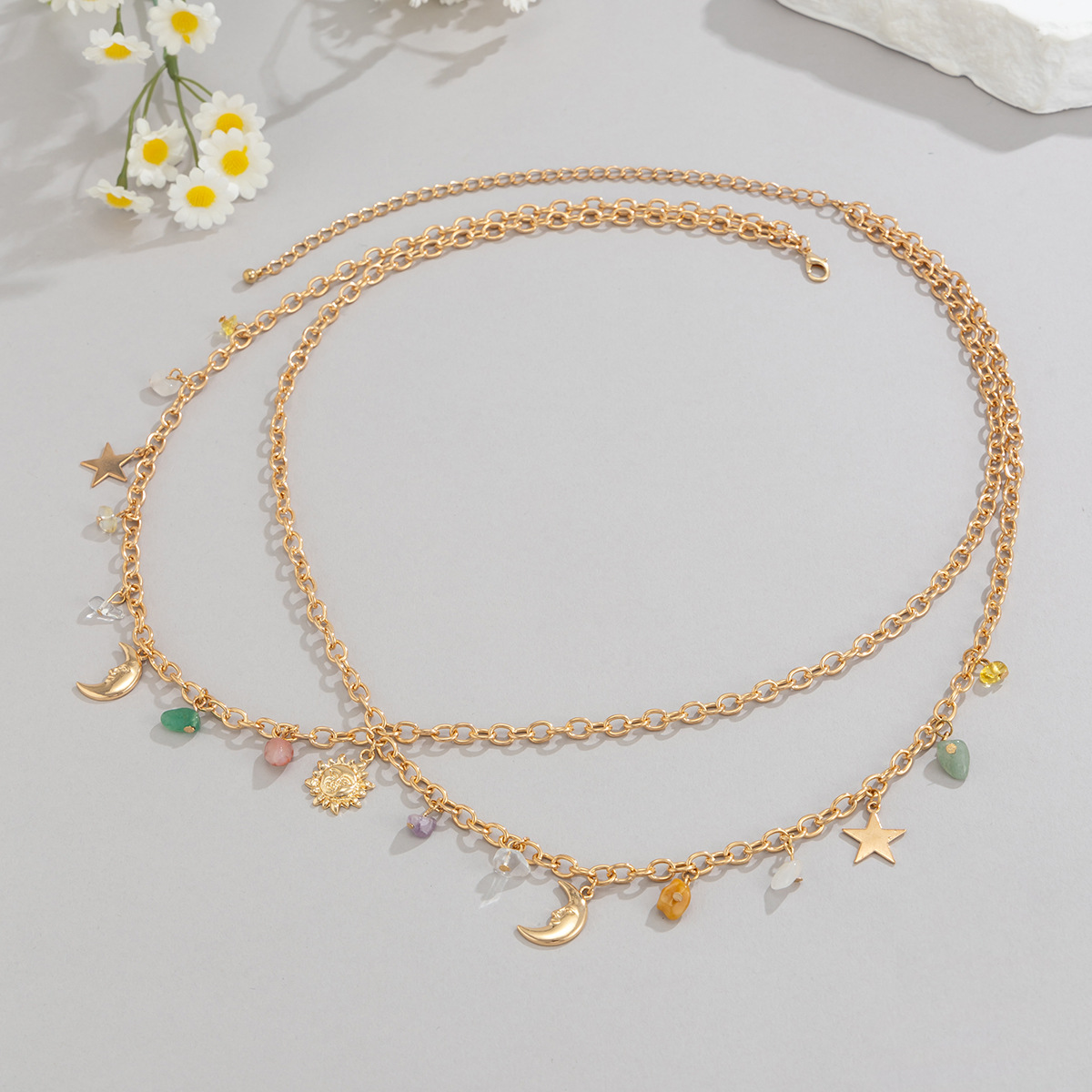 Boho Yıldız Ay Güneş Kolye Bel - Ethnic Fashion Girls incelemesi ve fiyatı