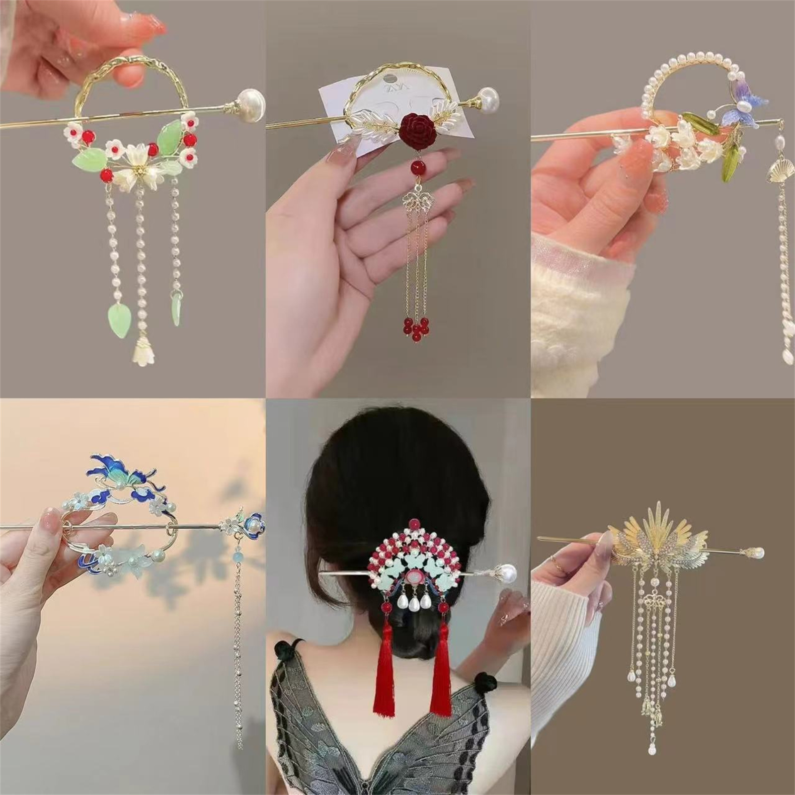 Etnik tarzı saç tokası kadınla - Ethnic Fashion Girls incelemesi ve fiyatı