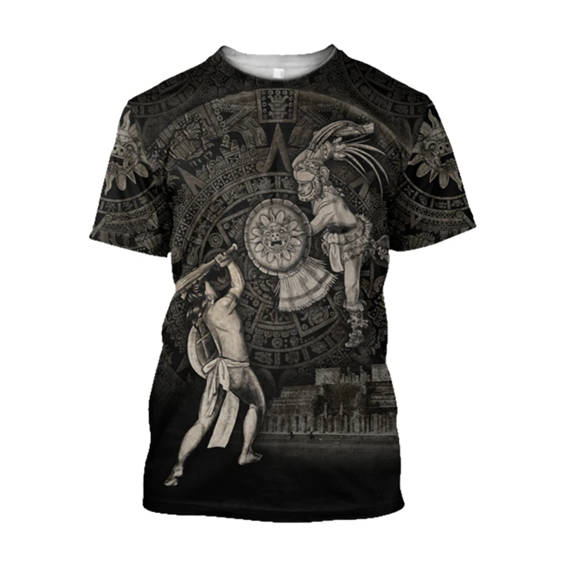 Retro Etnik Aztek Meksika T-sh - Men'S Ethnic Fashion Trends incelemesi ve fiyatı