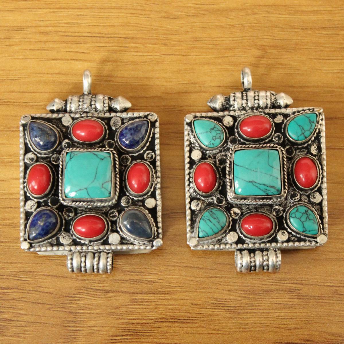 PN257 Etnik Tibet Gümüş Metal  - Ethnic Fashion Store incelemesi ve fiyatı