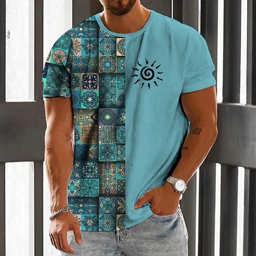 Vintage Etnik Stil erkek tişör - Men'S Ethnic Fashion Trends incelemesi ve fiyatı