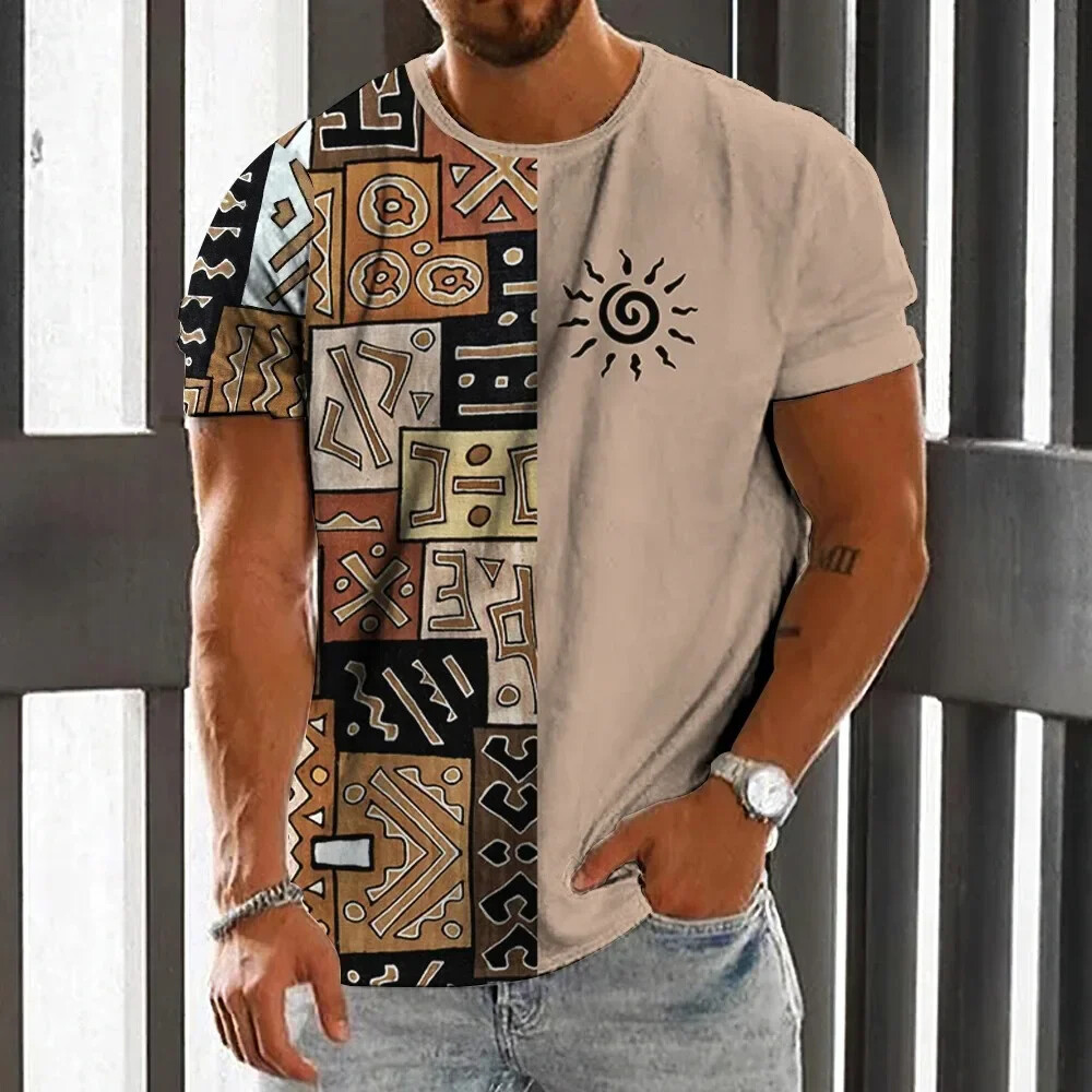 Vintage Etnik Stil erkek tişör - Men'S Ethnic Fashion Trends incelemesi ve fiyatı