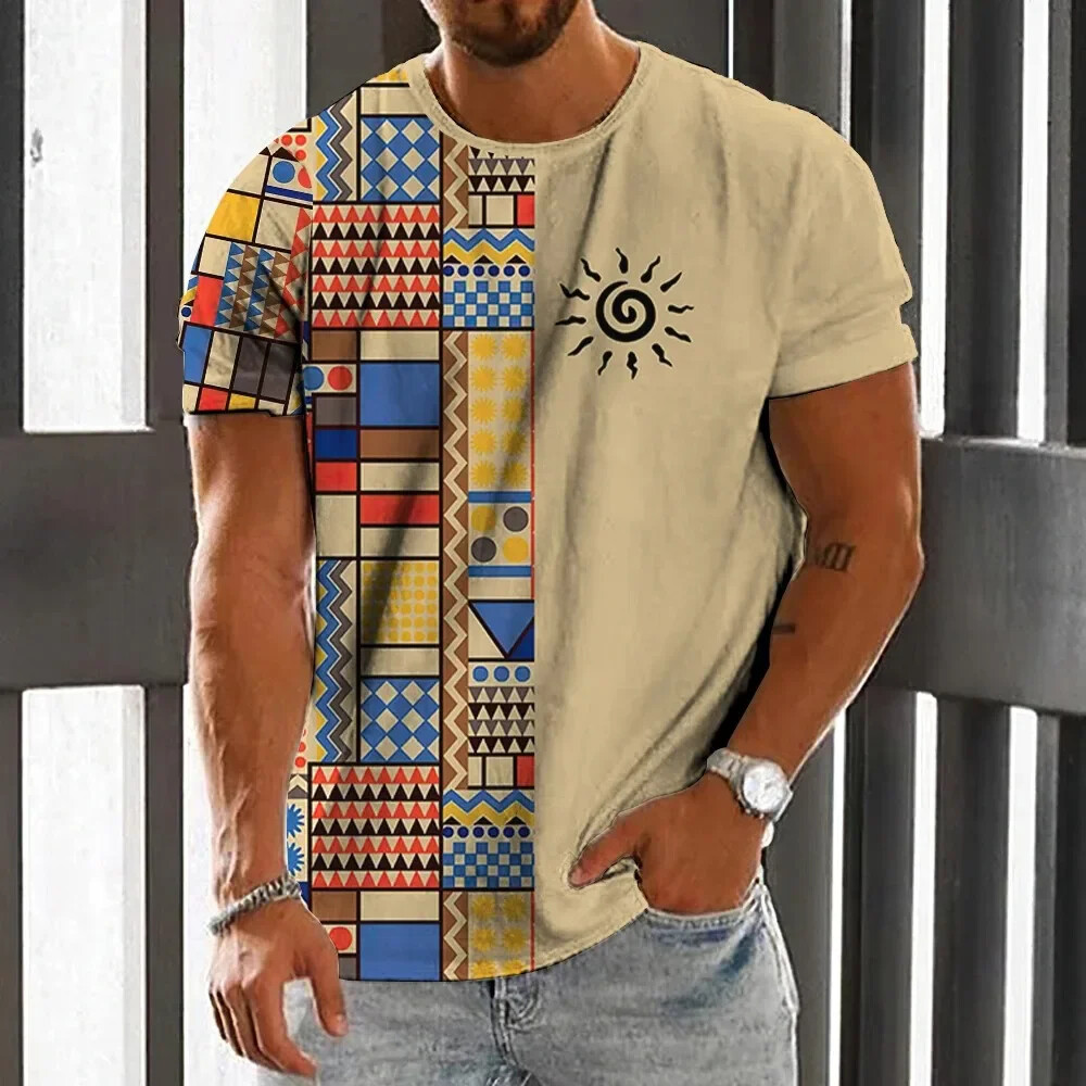 Vintage Etnik Stil erkek tişör - Men'S Ethnic Fashion Trends incelemesi ve fiyatı