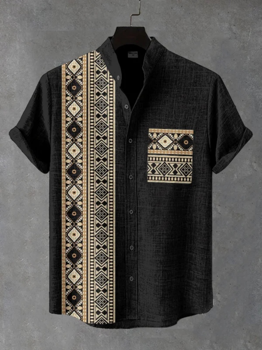 Erkek Retro Etnik Tribal Kısa  - Men'S Ethnic Fashion Trends incelemesi ve fiyatı