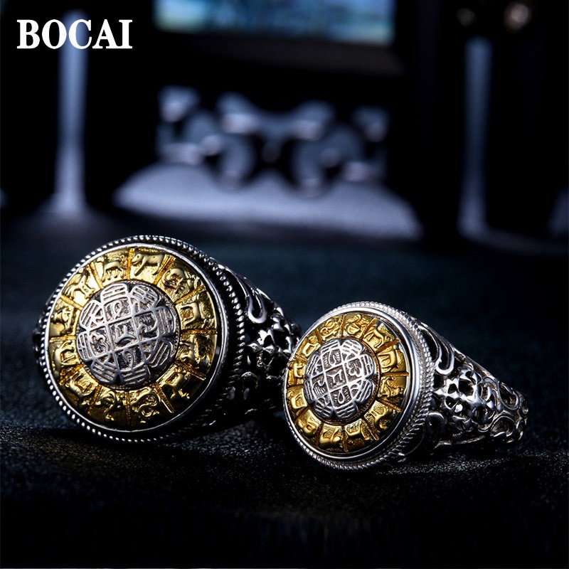 BOCAI Yeni S925 Gümüş Abartılı - Men'S Ethnic Fashion Trends incelemesi ve fiyatı
