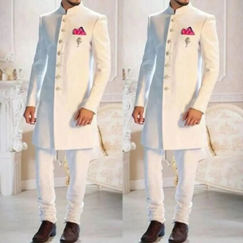 Moda tasarımı beyaz Stand yaka - Ethnic Wear Fashion Designer incelemesi ve fiyatı