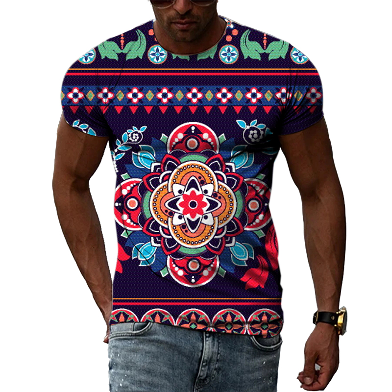 Yeni 3D moda etnik renkli dese - Men'S Ethnic Fashion Trends incelemesi ve fiyatı